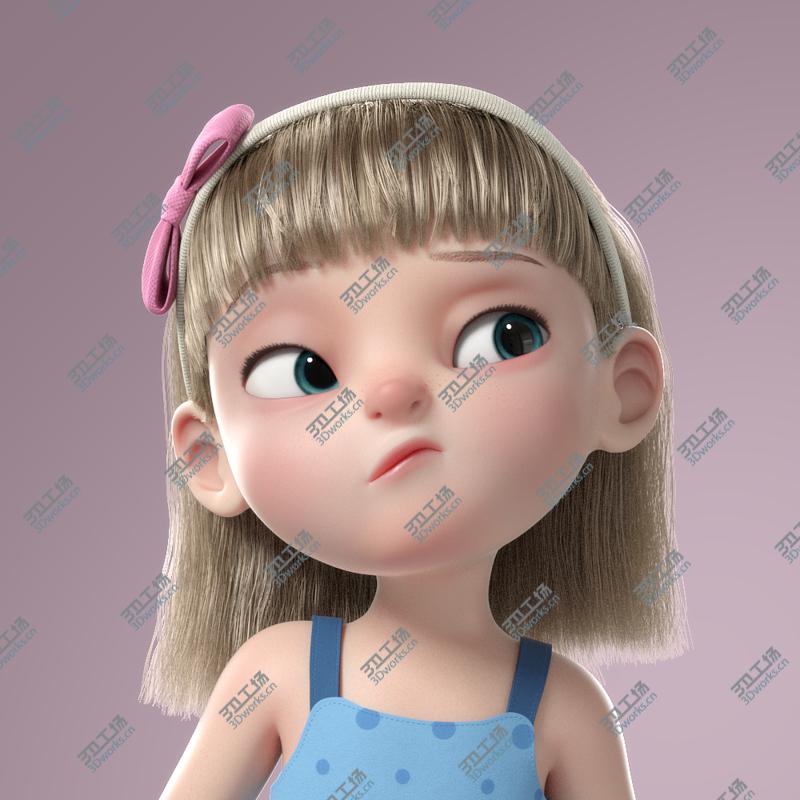 images/goods_img/20210113/3D Cartoon Girl Rigged/5.jpg